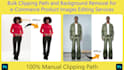 do bulk clipping path and background removal for ecommerce product images
