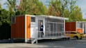 design shipping container house, mobile trailer, tiny house