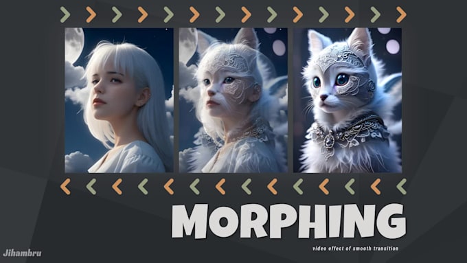 make video morphing transition from one image to another