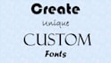 design custom font, typeface, typography