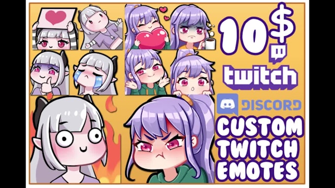 draw custom twitch and discord emotes