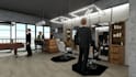 design a barbershop and rendering