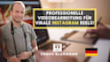 do professional instagram video editing for reels and stories german