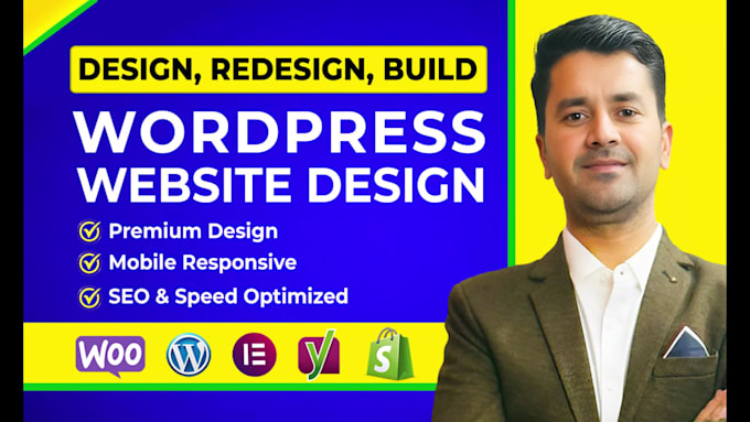design redesign wordpress website, business website, custom website development