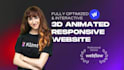 design an interactive and 3d animated webflow website