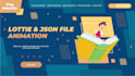 make an animated lottie json file fast and professionally