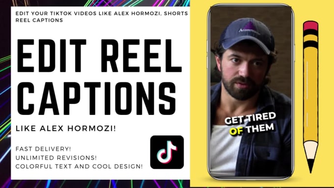 Edit Your Tiktok Videos Like Alex Hormozi Shorts Reel Captions By