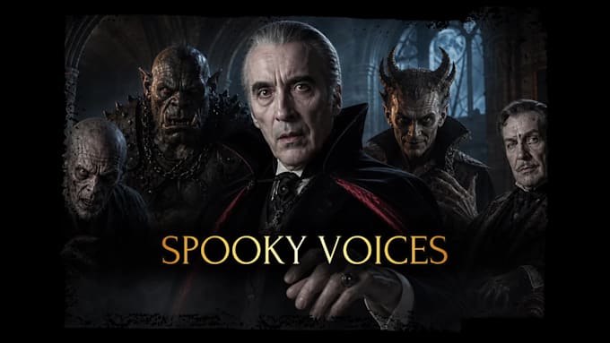 voice a spooky halloween character or narration
