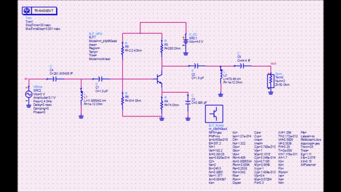 Design rf, electronics circuit simulation and pcb layout by ... Circuit Diagram