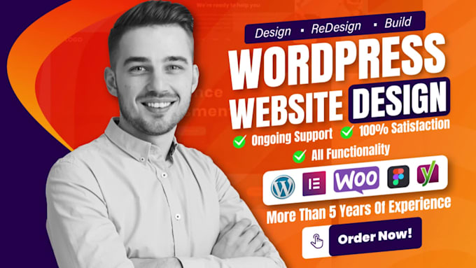 design, redesign, clone design, edit, issues fix or revamp wordpress website