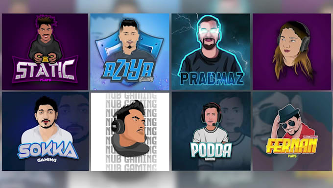 create a unique mascot, cartoon, or gaming logo design