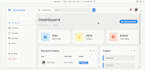create admin dashboard html, css, and javascript