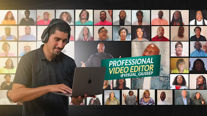 create edit your virtual music video and audio choir, band
