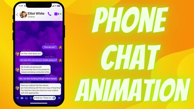 create a text messages chat animation