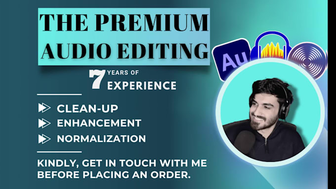 deeply edit, clean, fix, and enhance your any audio