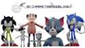 do 3d character modeling for games, 3dprinting and animation