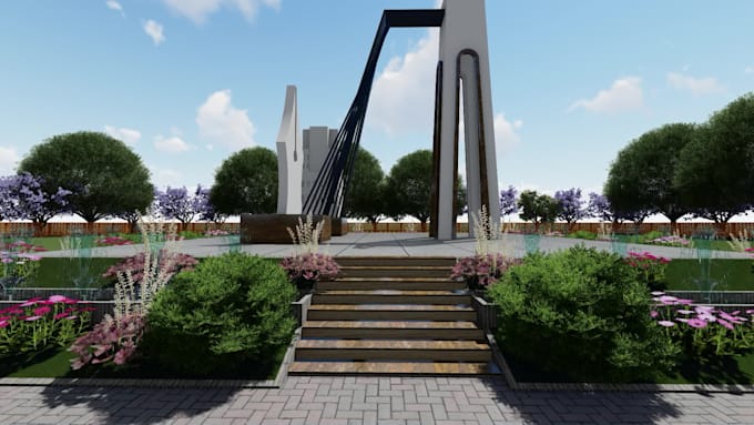 do customized 2d and 3d site plan, landscape, parking, backyard, patio