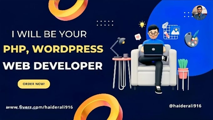 be your php, wordpress web developer