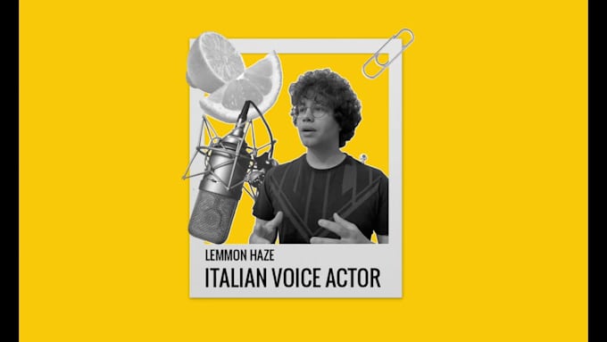 record an italian voice over with a warm voice