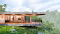create 3d model exterior facade with realistic rendering