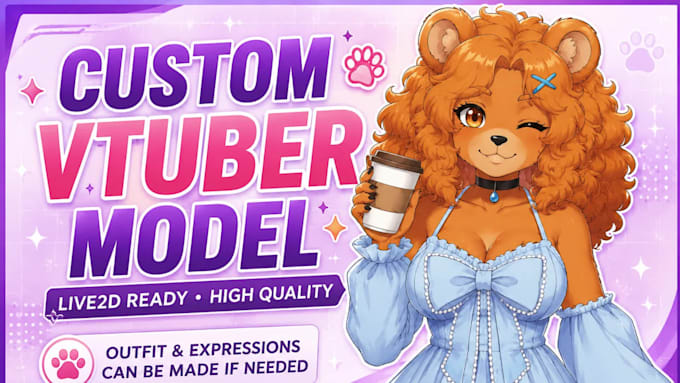 do live 2d vtuber model rigging for vtube studio