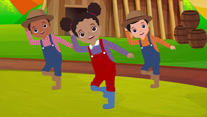 design amazing 2d kids animation