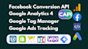 setup facebook pixel conversion API, google analytics 4 server side tracking GTM