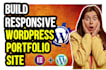 build a responsive wordpress portfolio site