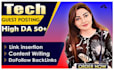 do tech guest post, dofollow guest post, link insertion