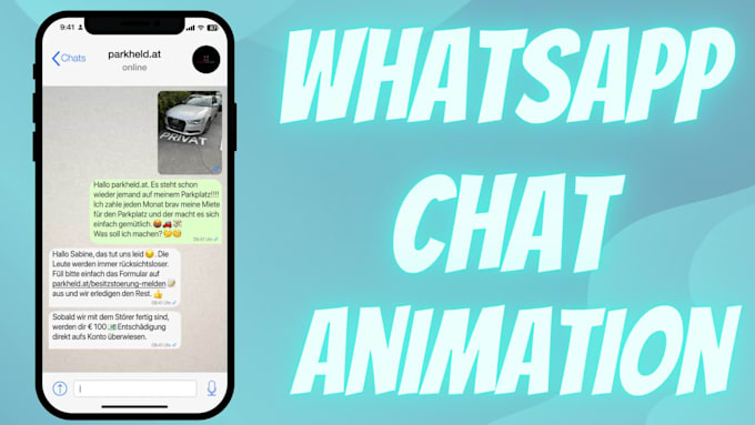 create a custom whatsapp chat animation
