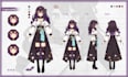 draw character sheet or reference sheet for your character design in anime style