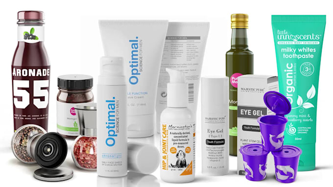 create professional 3d image for your product or service