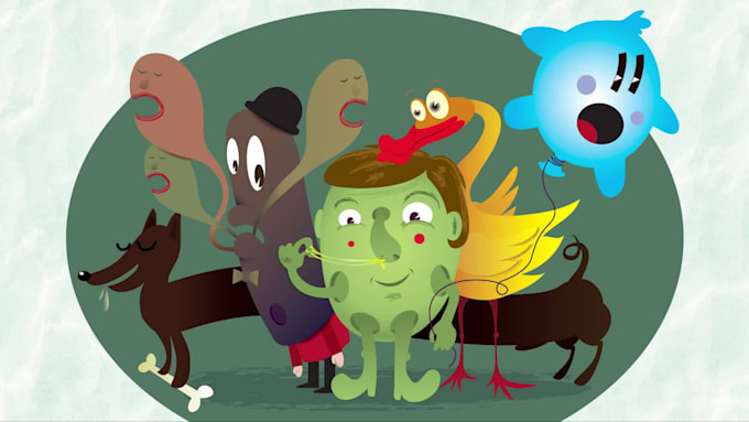 design cartoon characters and creatures