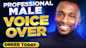 record a deep conversational american male voice over