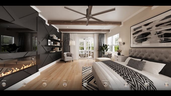 create a realistic virtual staging, 360 virtual listing tour