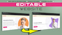 build editable website html css js responsive updateable