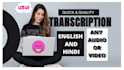 do precise transcription between english and hindi
