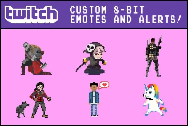 Make Custom 8 Bit Twitch Alerts And Emotes By Arcadeera