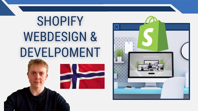 setup and design a norwegian website with shopify