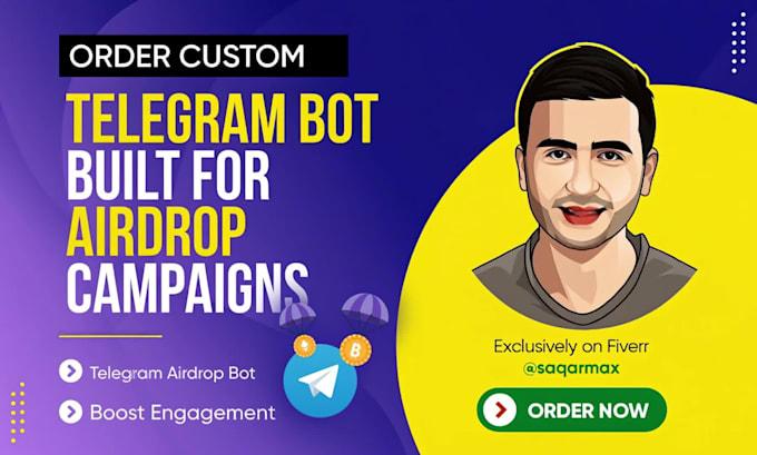 create telegram airdrop bot for you