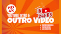 do custom youtube intro, podcast intro outro video