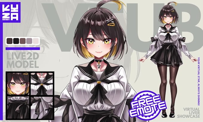 design and rigging a live2d vtuber model for vtube studio
