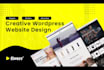 build creative wordpress website design