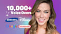 record professional american english female voice over