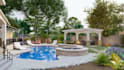 do landscape design, backyard design with 3d rendering as landscape architect