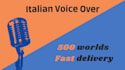 record your italian voice over in 24h