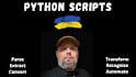 do python app script to parse, extract, convert CSV,XML,json,HTML,sql,txt data