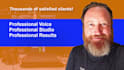 record a professional american male voice over