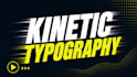 create kinetic typography and text animation video