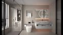 design bathroom, toilet, restroom and rendering